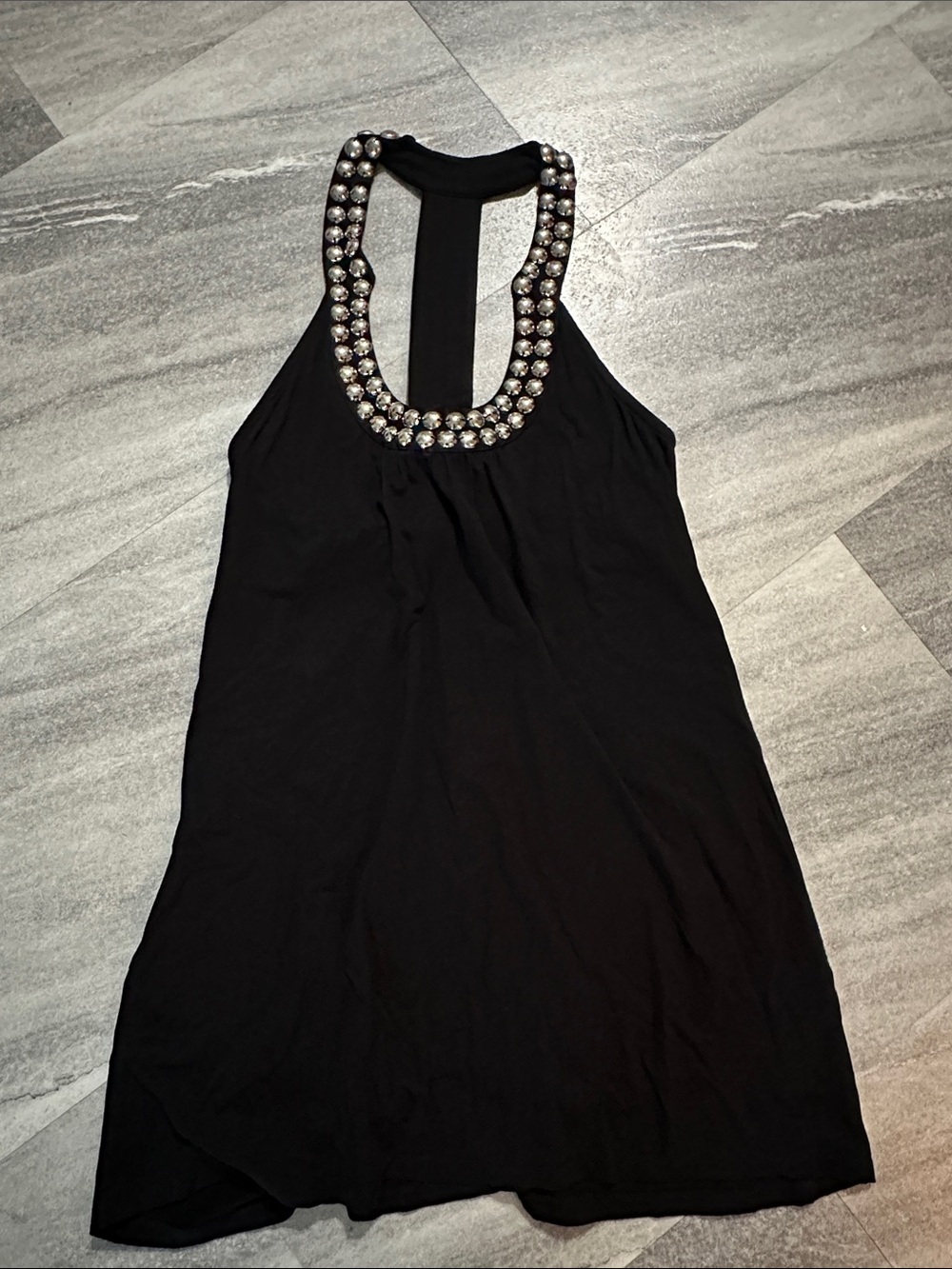 INC International Concepts studded halter top Size M